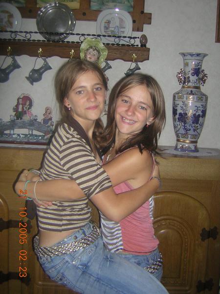 moi et ma soeur que j'aime